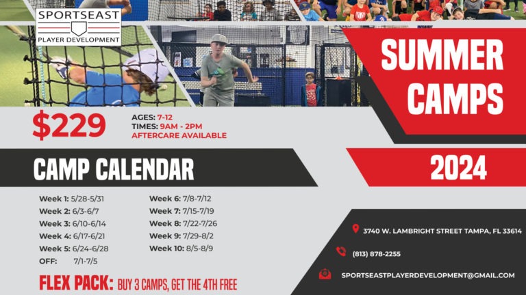 Summer Camp 2024 baseball and softball 768x432